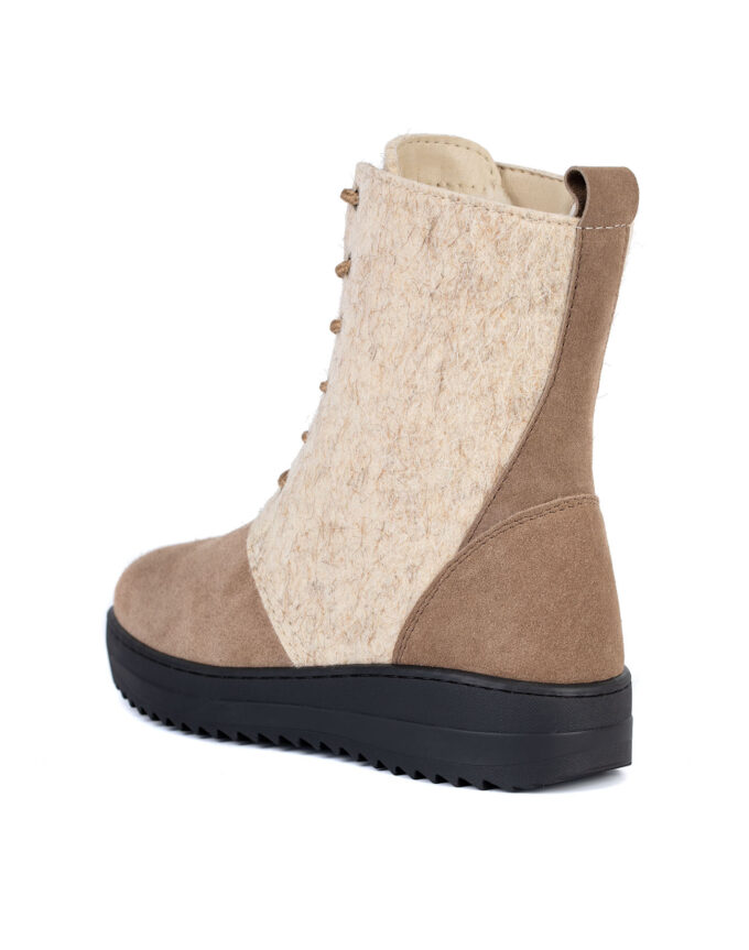 Ботинки войлочные, бежевые