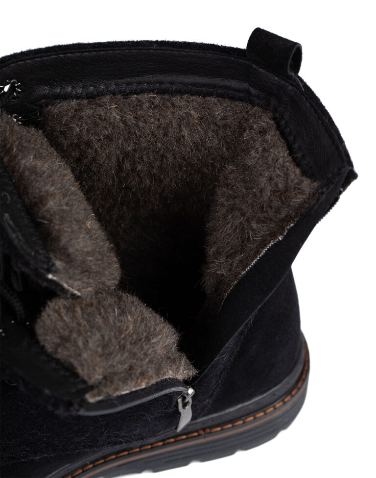 Ботинки войлочные, черные