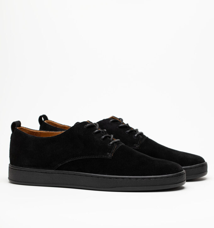 Полуботинки мужские натуральная кожа, черные