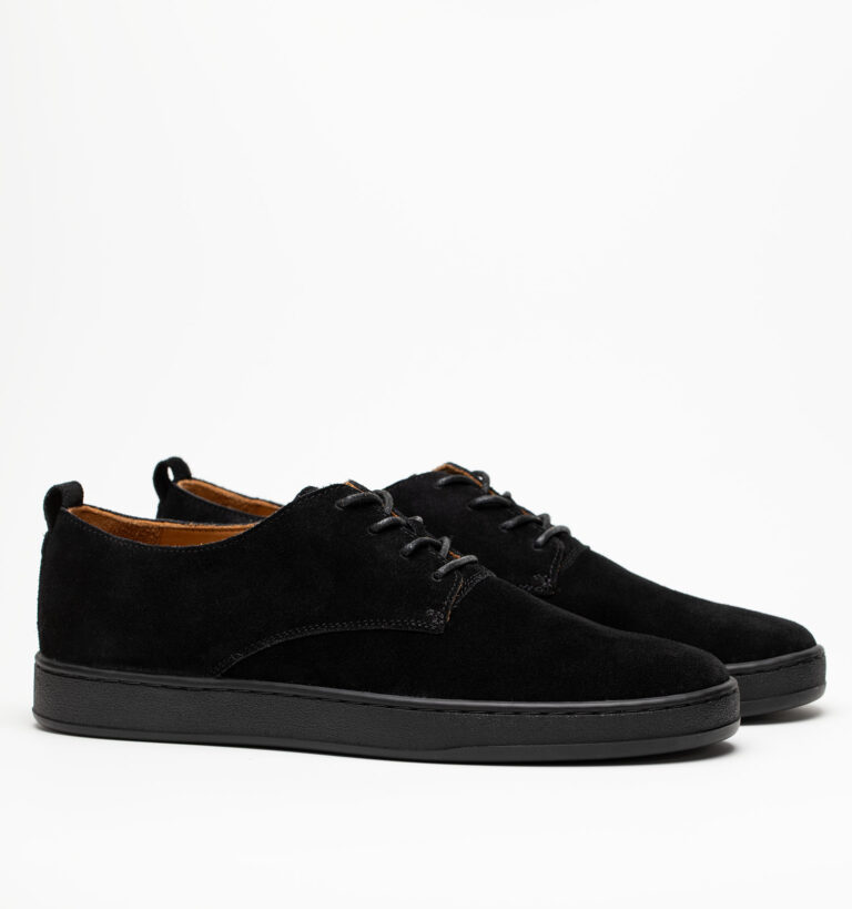 Полуботинки мужские натуральная кожа, черные