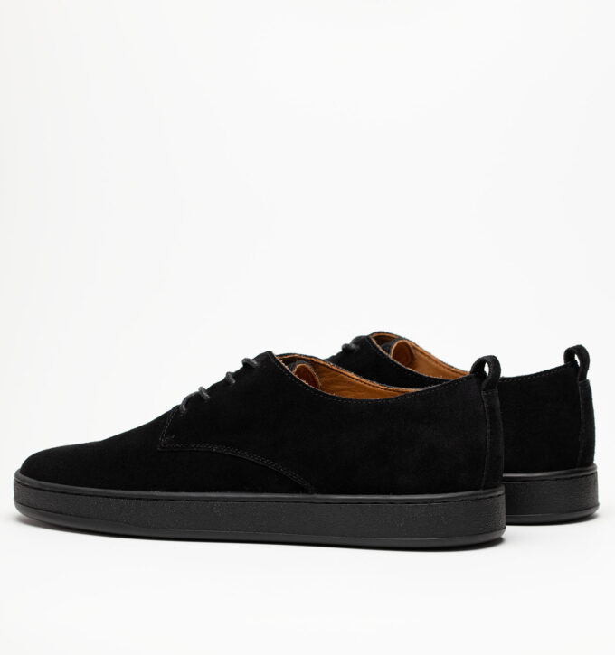 Полуботинки мужские натуральная кожа, черные