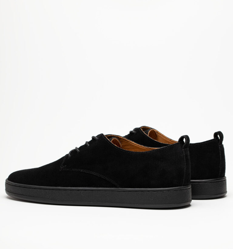 Полуботинки мужские натуральная кожа, черные