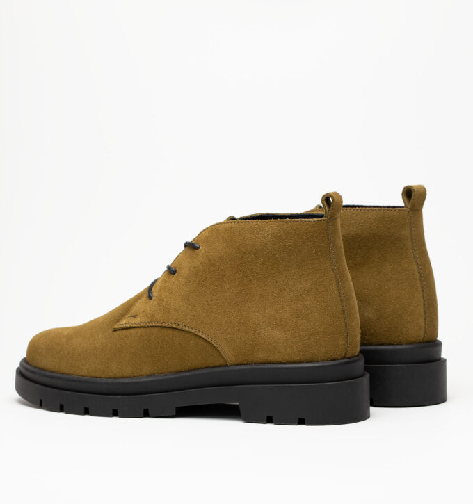 Дезерты женские натуральная кожа с байкой, хаки