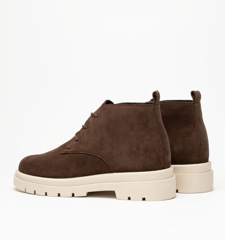 Дезерты женские натуральная кожа с байкой, темно коричневые