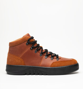 Ботинки мужские натуральная кожа с байкой, терракот