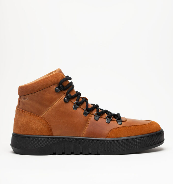 Ботинки мужские натуральная кожа с байкой, рыжий