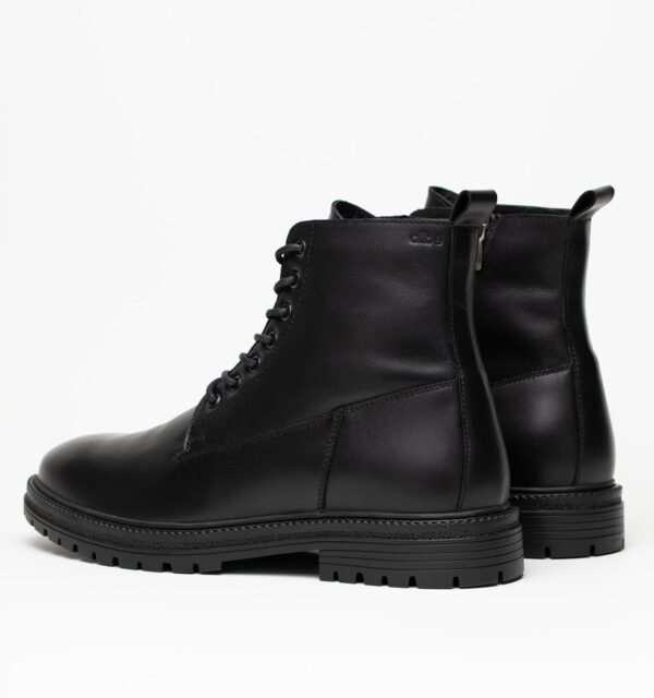 Ботинки мужские натуральная кожа с байкой, черные